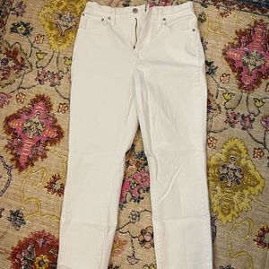 Madewell Straight-Leg White Jeans